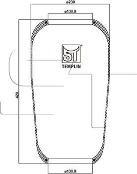 ST-Templin 04.060.6006.520 - Кожух пневматичної ресори avtolavka.club