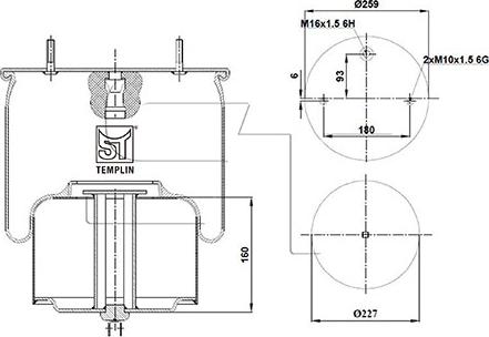 ST-Templin 04.060.6106.820 - Кожух пневматичної ресори avtolavka.club