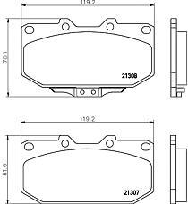 Subaru 26296AE120 - Гальмівні колодки, дискові гальма avtolavka.club