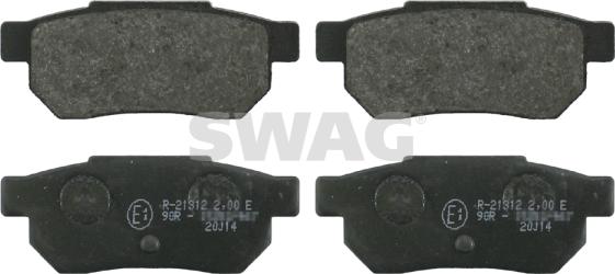 Swag 85 91 6309 - Гальмівні колодки, дискові гальма avtolavka.club