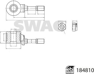 Swag 33 10 9580 - Тяга / стійка, стабілізатор avtolavka.club