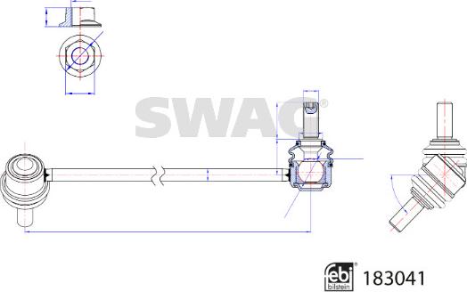 Swag 33 10 8801 - Тяга / стійка, стабілізатор avtolavka.club