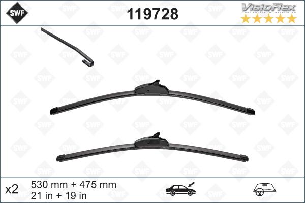 SWF 119728 - Щітка склоочисника avtolavka.club