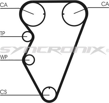 SYNCRONIX SY110974 - Комплект ременя ГРМ avtolavka.club