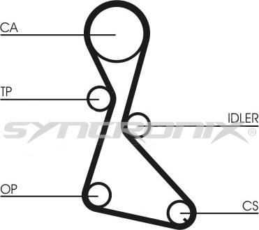 SYNCRONIX SY110684 - Комплект ременя ГРМ avtolavka.club