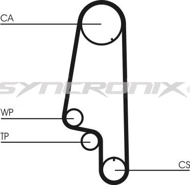 SYNCRONIX SY110847 - Комплект ременя ГРМ avtolavka.club