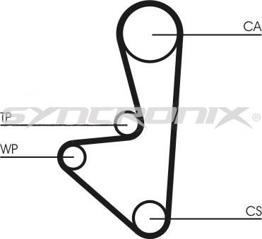 SYNCRONIX SY110744 - Комплект ременя ГРМ avtolavka.club