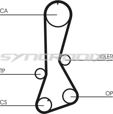 SYNCRONIX SY0706N - Ремінь ГРМ avtolavka.club