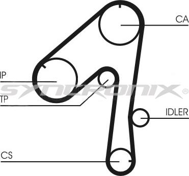 SYNCRONIX SY110786 - Комплект ременя ГРМ avtolavka.club