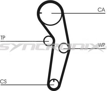 SYNCRONIX SY1101053 - Комплект ременя ГРМ avtolavka.club