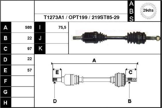 Technika 47219A1 - Приводний вал avtolavka.club