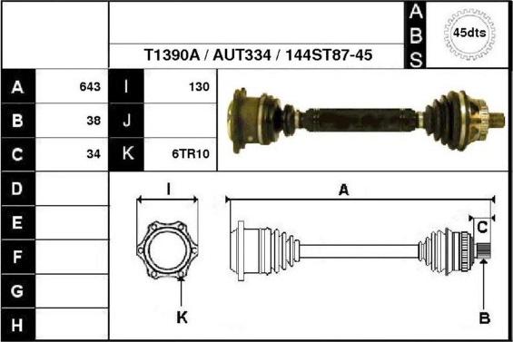 Technika 67144A - Приводний вал avtolavka.club