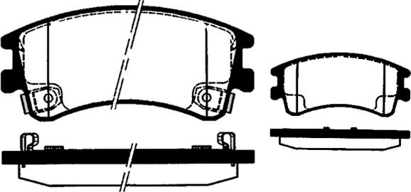 MGA MGA651 - Гальмівні колодки, дискові гальма avtolavka.club