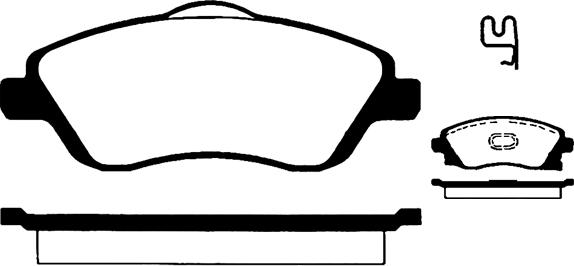 Holden 1605081 - Гальмівні колодки, дискові гальма avtolavka.club