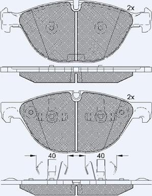 Technika 01809B - Гальмівні колодки, дискові гальма avtolavka.club