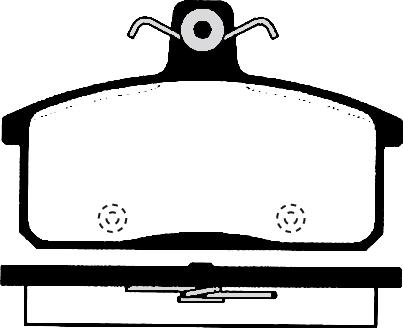 Lancia 0000009939353 - Гальмівні колодки, дискові гальма avtolavka.club
