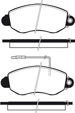 TOMEX brakes TX 12-611 - Гальмівні колодки, дискові гальма avtolavka.club