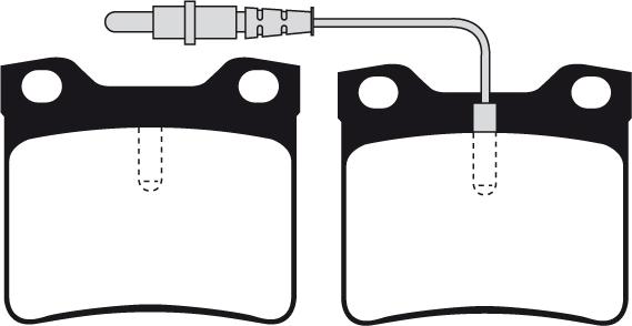 BENDIX 571398 - Гальмівні колодки, дискові гальма avtolavka.club