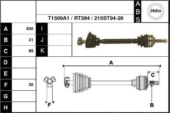 Technika 38215A1 - Приводний вал avtolavka.club