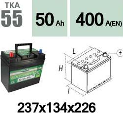 Technika TKA55 - Стартерна акумуляторна батарея, АКБ avtolavka.club