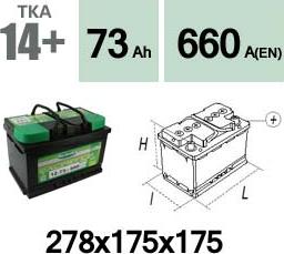 Technika TKA14+ - Стартерна акумуляторна батарея, АКБ avtolavka.club