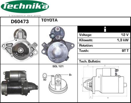 Technika D60473 - Стартер avtolavka.club