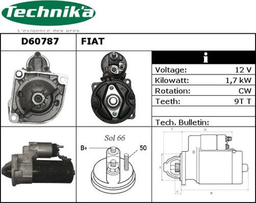 Technika D60787 - Стартер avtolavka.club