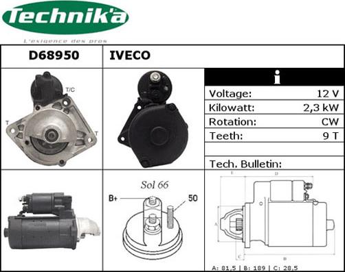 Technika D68950 - Стартер avtolavka.club