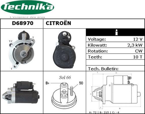 Technika D68970 - Стартер avtolavka.club