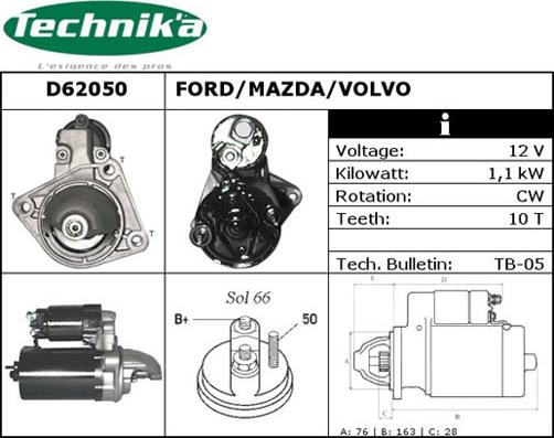 Technika D62050 - Стартер avtolavka.club