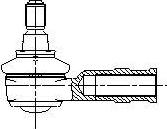 Technika RS242 - Наконечник рульової тяги, кульовий шарнір avtolavka.club