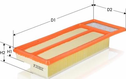 Tecneco Filters AR1451PM - Повітряний фільтр avtolavka.club