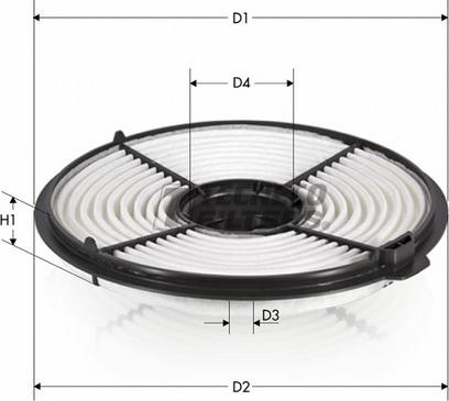 Tecneco Filters AR9300-J - Повітряний фільтр avtolavka.club