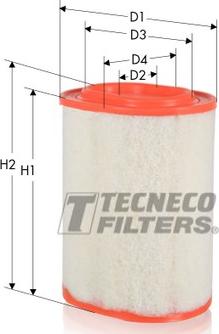 Tecneco Filters AR18161-OV - Повітряний фільтр avtolavka.club