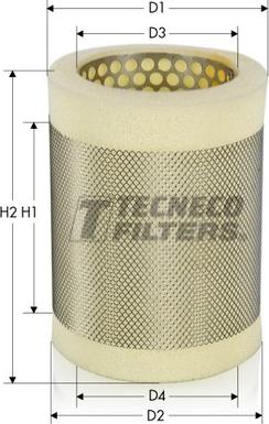 Tecneco Filters AR879S - Повітряний фільтр avtolavka.club