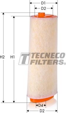 Tecneco Filters AR295 - Повітряний фільтр avtolavka.club