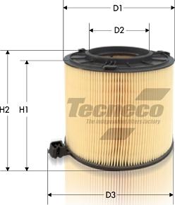 Tecneco Filters AR2252 - Повітряний фільтр avtolavka.club