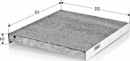 Tecneco Filters CK2436-C - Фільтр, повітря у внутрішній простір avtolavka.club