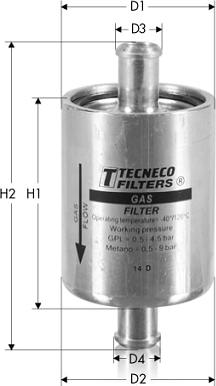 Tecneco Filters GAS11 - Паливний фільтр avtolavka.club