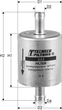 Tecneco Filters GAS2 - Паливний фільтр avtolavka.club