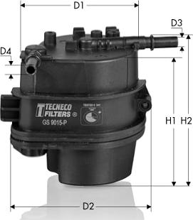 Tecneco Filters GS9015-P - Паливний фільтр avtolavka.club