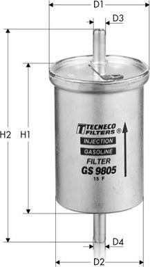 Tecneco Filters GS9805 - Паливний фільтр avtolavka.club
