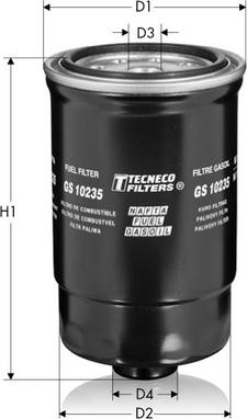 Tecneco Filters GS10235 - Паливний фільтр avtolavka.club