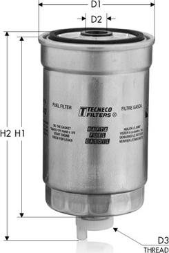 Tecneco Filters GS182 - Паливний фільтр avtolavka.club
