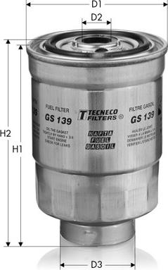 Tecneco Filters GS139 - Паливний фільтр avtolavka.club