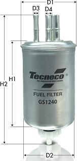 Tecneco Filters GS1240 - Паливний фільтр avtolavka.club