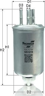 Tecneco Filters GS1219 - Паливний фільтр avtolavka.club