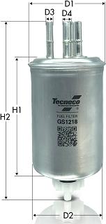 Tecneco Filters GS1218 - Паливний фільтр avtolavka.club