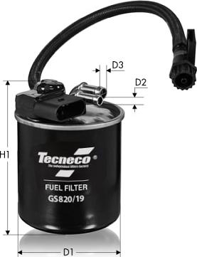 Tecneco Filters GS820/19 - Паливний фільтр avtolavka.club