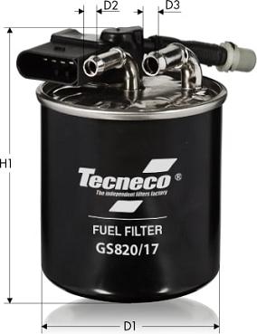 Tecneco Filters GS820/17 - Паливний фільтр avtolavka.club